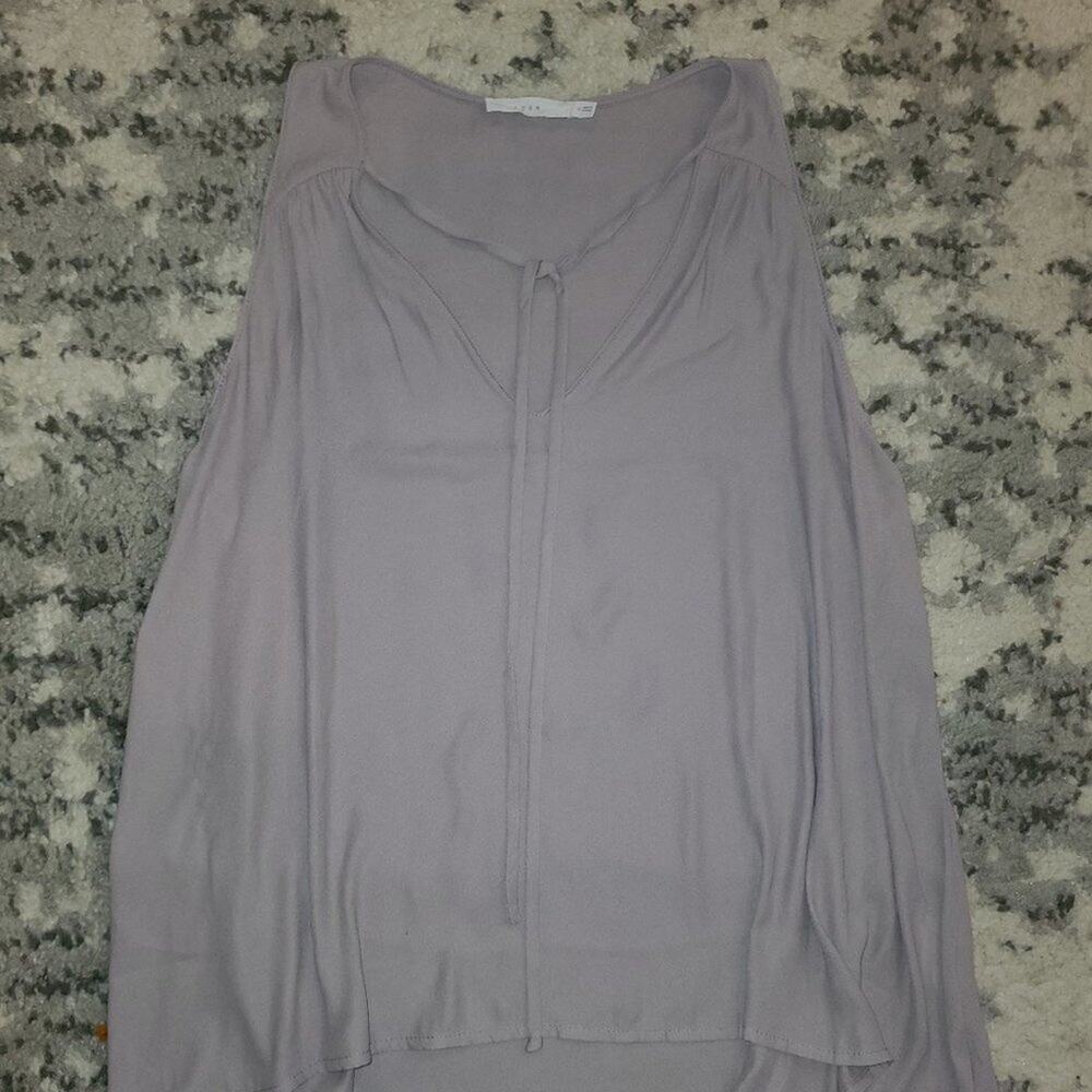 Lush Gray Blouse || Medium || EUC